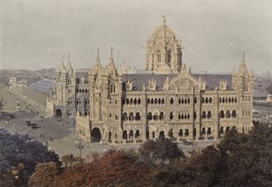 Bombay, Victoria Station door European Photographer
